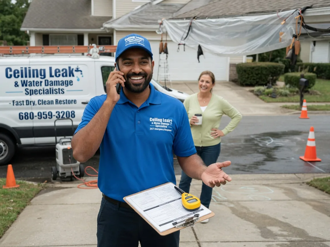 Ceiling Leak Cleanup Paden, OK FAQs